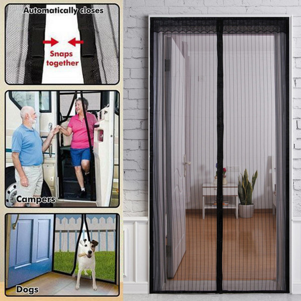 Popular Screen Door Curtain mesh on the door Mosquito net on magnets Hand-Free Magnetic Anti Bug