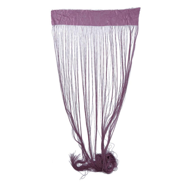 Practical Boutique Thread Curtain Window Curtain Dark Purple House Decoration Accessory