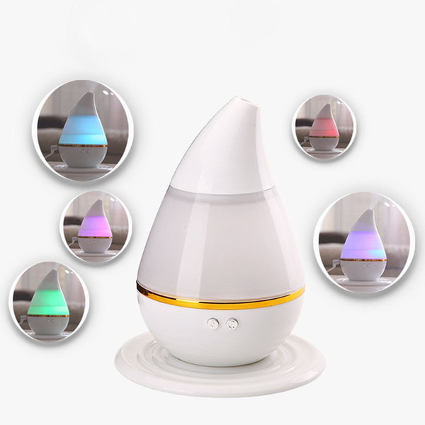 White ABS USB Charging 12.8*12.8*15.5cm LED Air Humidifier Incense Burners Essential Oil Ultrasonic Aroma therapy Diffuser 250mL