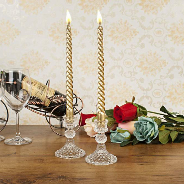 Crystal Glass Candle Holder Home Decoration wedding Candelabrum Candlestick sets Decoration Candle Stick