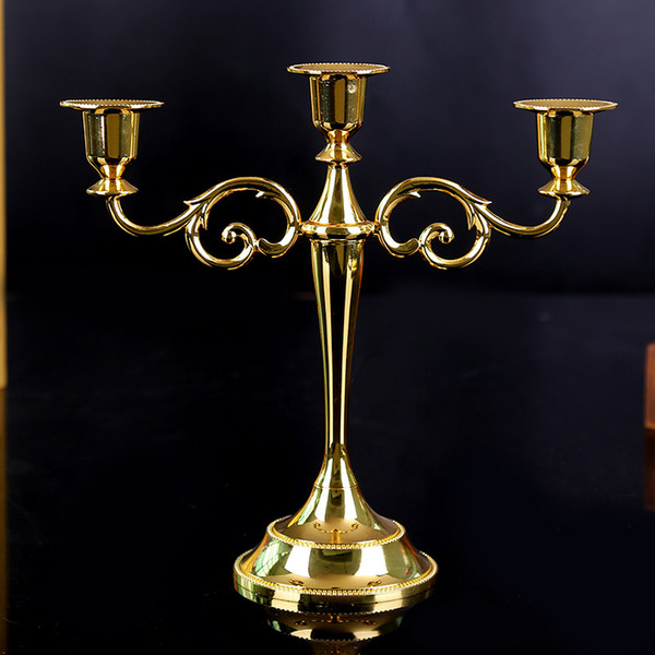 Candle Holder Gold Silver Candlestick for Wedding Candle Stand 5-arms/3-arms Candleholder Wedding Decoration Home Decor for Party