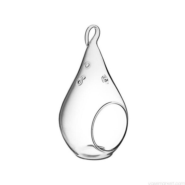 christmas Teardrop Glass Hanging Plant Terrarium, Glass Terrarium Container, Glass Candle Holder for Home Decoration Wedding party Decoratio