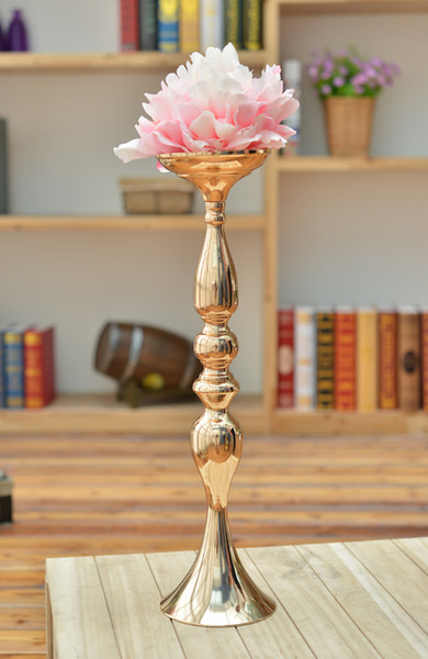 New arrival height 50 cm gold wedding table centerpieces vase decoration event party supplies