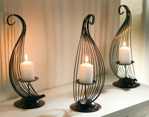 Modern Candle holder home decoration candlebrela christmas decoratiom iron metal decor