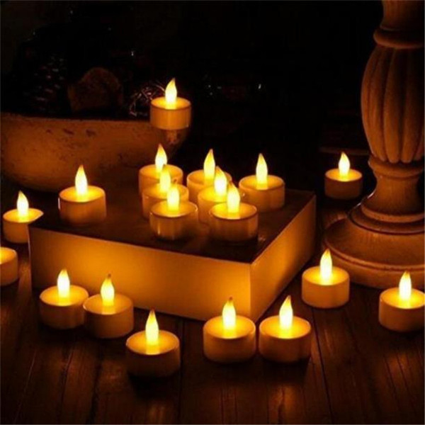 LED Tea Lights Flameless Votive Tealights Candle Flickering Bulb light Small Electric Fake Tea Candle Realistic for Wedding Table Gift ST127