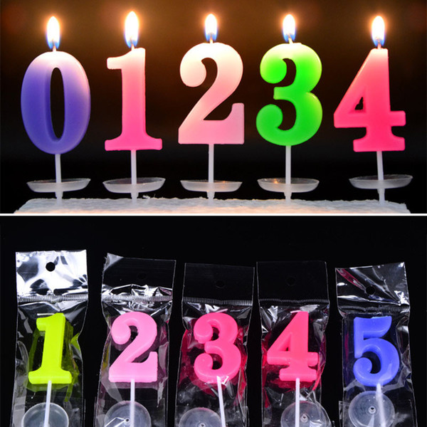 New Digital 0-9 Candles Home Garden Festive Party Supplies Festive Sale Wholesale Check Out Birthday Candle Color Candle TY7-230