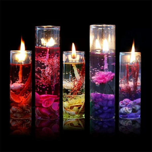 Creative Sea Shells Jelly Crystal Wax Transparent Glass Scented Candle DIY Decorate Birthday Celebration Wedding Banquet