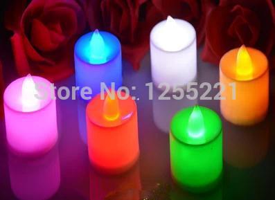 Hot sale 24pcs LED Candles Flicker Flameless Pillar LED bock Wedding decoration event & party supplies