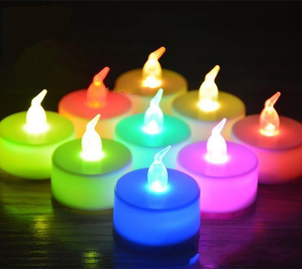 Christmas lights 3.5*4.5cm Battery operated Flicker Flameless LED Tealight Tea Candles Light Wedding Birthday Party Christmas Decoration