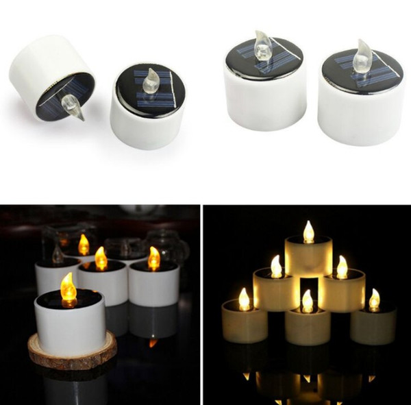 Solar Power LED Candle Lights Tea Light Candles Home Decoartion and Lighting Christmas Halloween Wedding Party Decoration