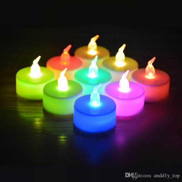 Christmas lights Flicker Flameless LED Tealight Tea Candles Light 3.5*4.5cm Wedding Birthday Party Christmas Decoration