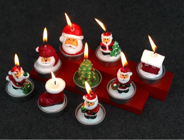 Christmas Candle 2017 New Fashion Christmas Decorative Candles Cute Santa Claus Xmas Eve Candles Home Decoration c227