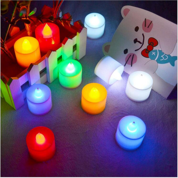 electrical battery operated paraffin wax led candle with swing light for wedding holiday birthday party home decoration