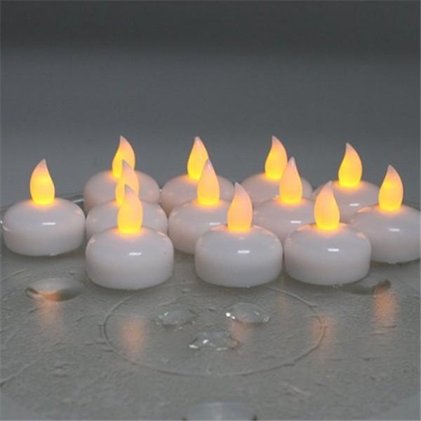 240pcs/lot Floating Candles Wedding vela para casamento LED bougie mariage For Wedding Decoration velas de led With Yellow velas boda