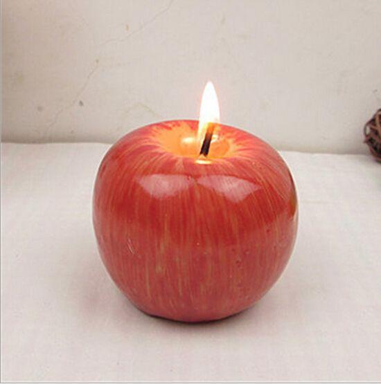 2016 New Fruit Shape Scented Candle Home Decoration Greet Gift Christmas Red Apple Shape etc . Candles