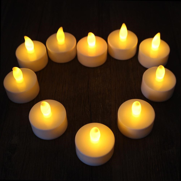 300pcs/lot DHL Ship Flicker Tea Candles Light New LED Flameless Tealight Battery Operated for Wedding Birthday Party Christmas Decor