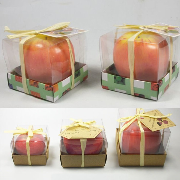 Fruit Candles Apple Shaped Candle Scented Bougie Festival Atmosphere Romantic Party Decoration Christmas Eve New Year Decor