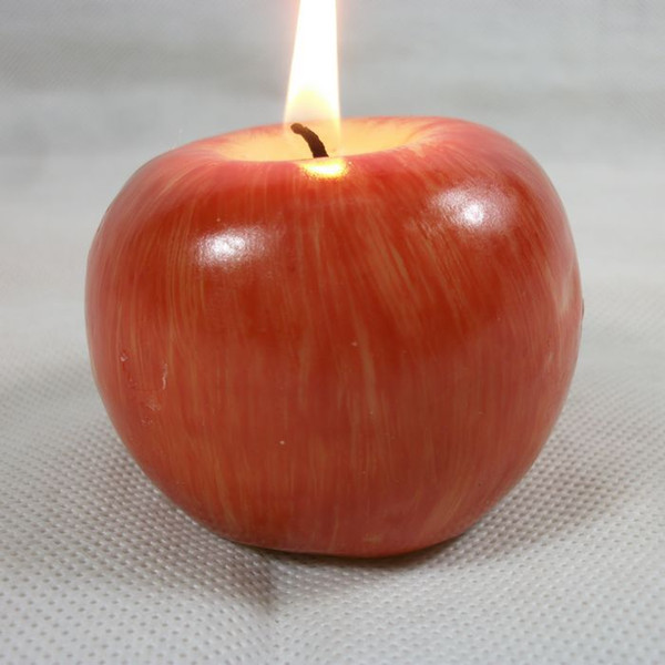 Apple simulation modeling fruit candles, apple candles