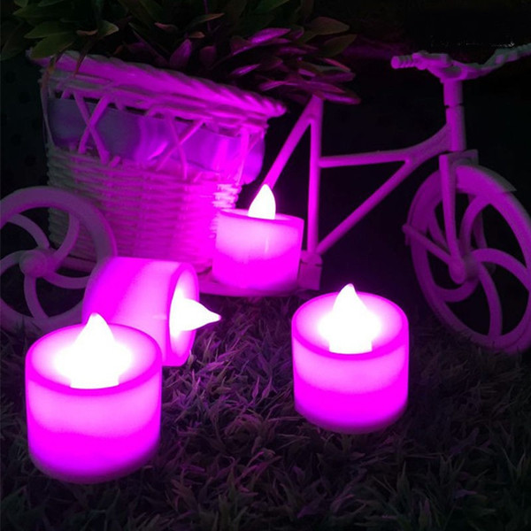 wholesale 24pcs/Set Led Flameless Color Changing Flickering Tealight Candles Battery Operated for Wedding Birthday Party Christmas Home