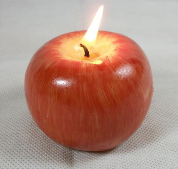 Simulation Apple Fruit Candle Creative New Strange Christmas Gift Christmas Eve Birthday Gift Decoration Creative Decoration Candle