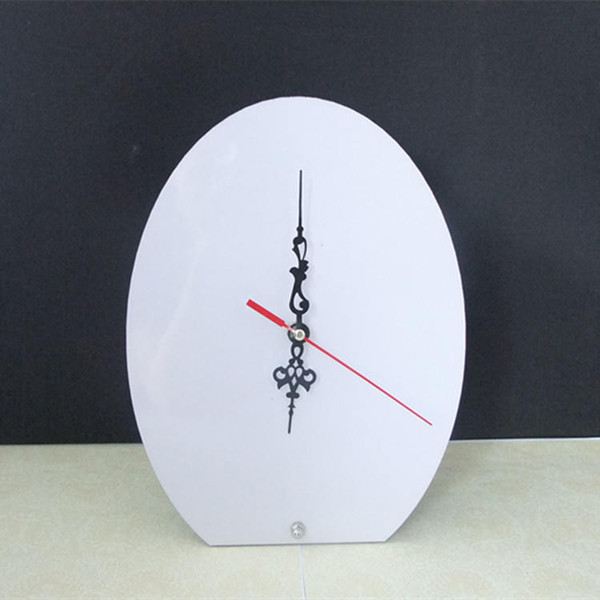 dye sublimation blank MDF Desk clock wall clocks hermal transfer printing Semi-finished subliming consumables