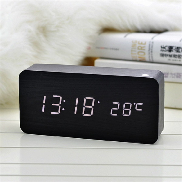 Electronic alarm clock Mini digital clock LED Desk & Table Clocks with temperature display