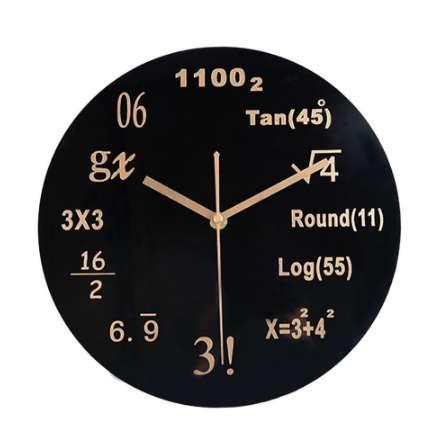 Polytechnic Wall Clock Maths Equation Modern Portugal Euro Novelty Art Unique Watch Stickers Clock Living Room Home Decoration