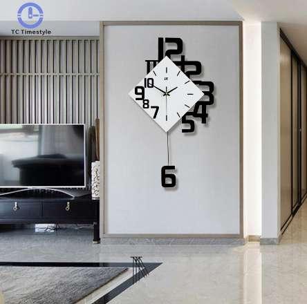 Simple Wall Clock European Style Living Room Wall Clocks Fashion Swing Creative Bedroom Silent Quartz Watches