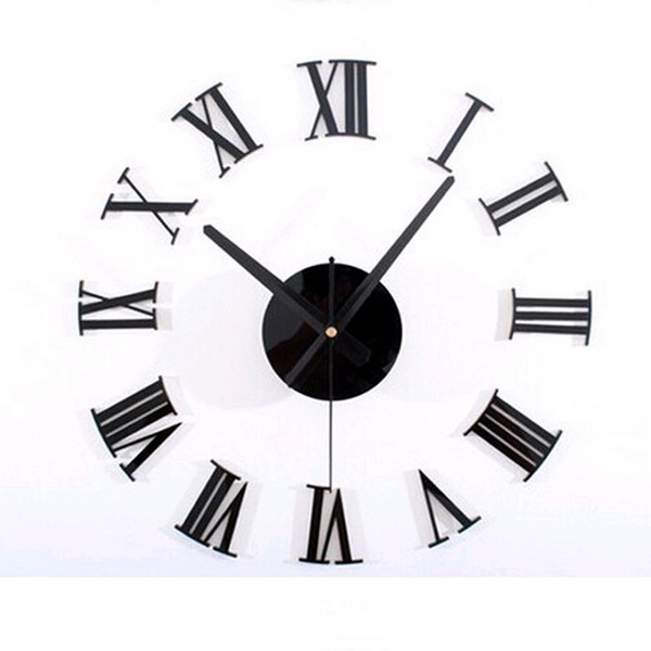 2018 Modern New Quartz Watch Wall Clock Acrylic Horloge Clocks Large Decorative Living Room Multi-piece Set Free Shipping