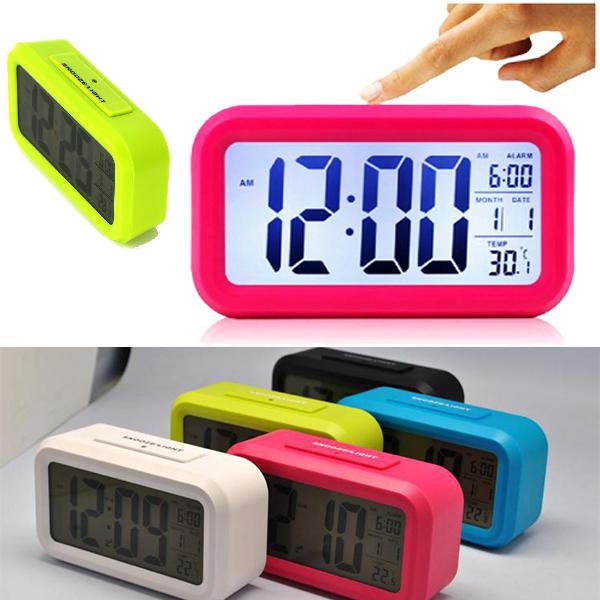 Digital Alarm Clock LED Screen Clock Low Light Sensor Technology Temperature Display Electronic Desktop Digital Clocks New DHL OTH356