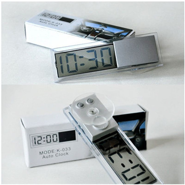 New Car Electronic Clock Liquid Crystal Display LCD Car Timer Digital Clock with suction cup hot selling