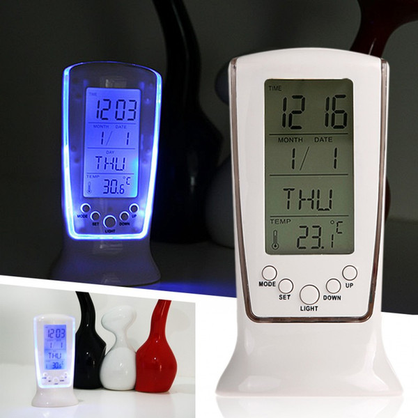 Multifunction Electronic LED Luminous Alarm Clock with Music Temperature Display Timer Birthday Reminder Home Decoration