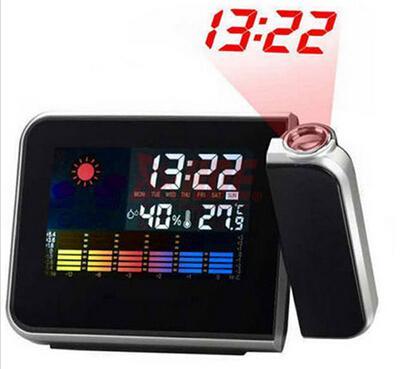 New Arrive Attention Projection Digital Weather LCD Snooze Alarm Clock Projector Color Display LED Backlight