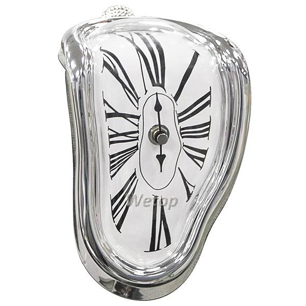 Melting Distorted Wall Clock Surrealist Salvador Dali Style Wall Clock Amazing Home Decoration Free Shipping