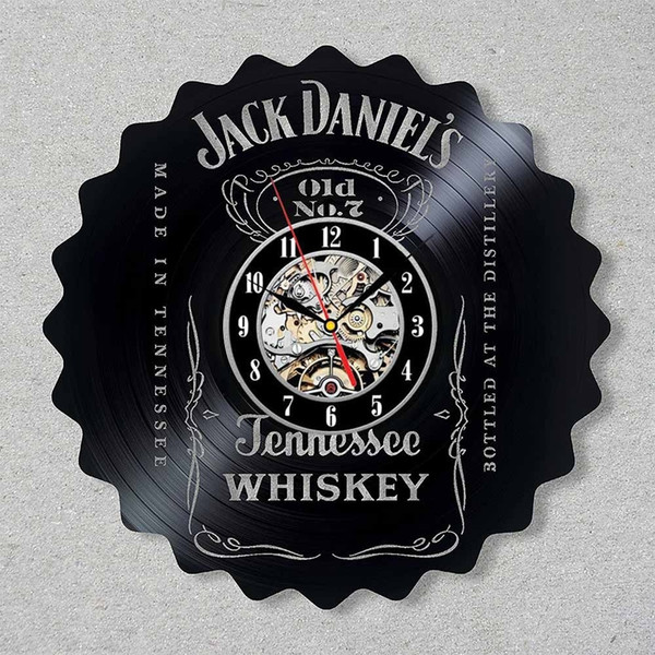 Jack Daniel's Vinyl Record Tennessee Whiskey Handmade Studio Decor Fans Gifts Original Decor Unique Gift Ideas for Friends Him Her Boys Girl