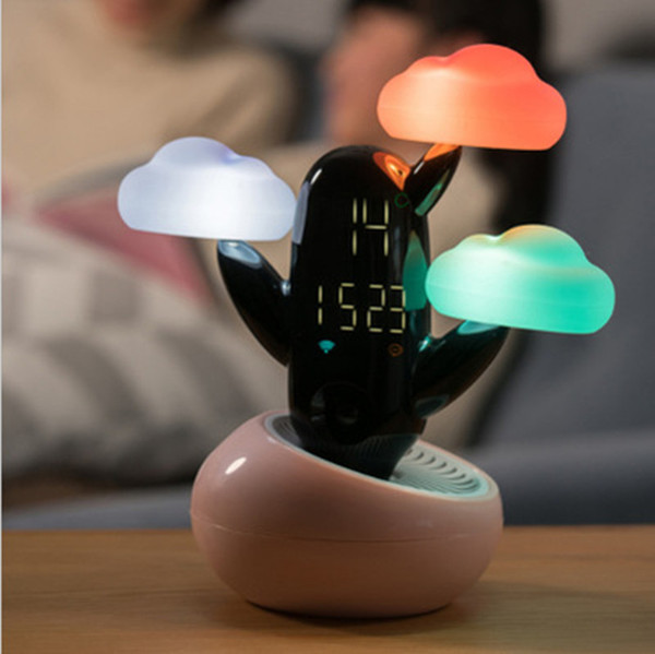 Sky Gas Time Lamp Small Alarm Clock Originality Bedside Bedroom Electronics Induction Small Night-light Intelligence Led Digital Clock