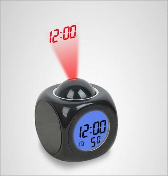 New Multifunctional Projector Clock LED Colorful Projector Alarm Clock