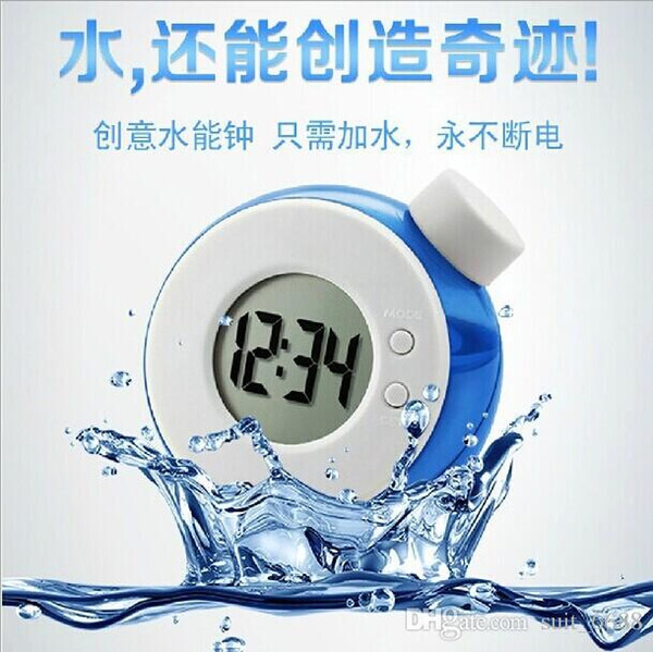 free shipping factory sellinCreative water clock water clock water element magic power smart water alarm clock Creative Creative Electronics