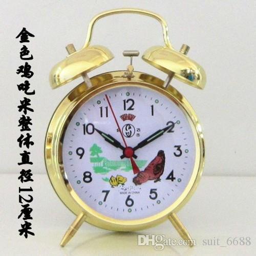 Fly together every day special mechanical clockwork alarm clock vintage retro metal clock manually pull its weight shipping creative student