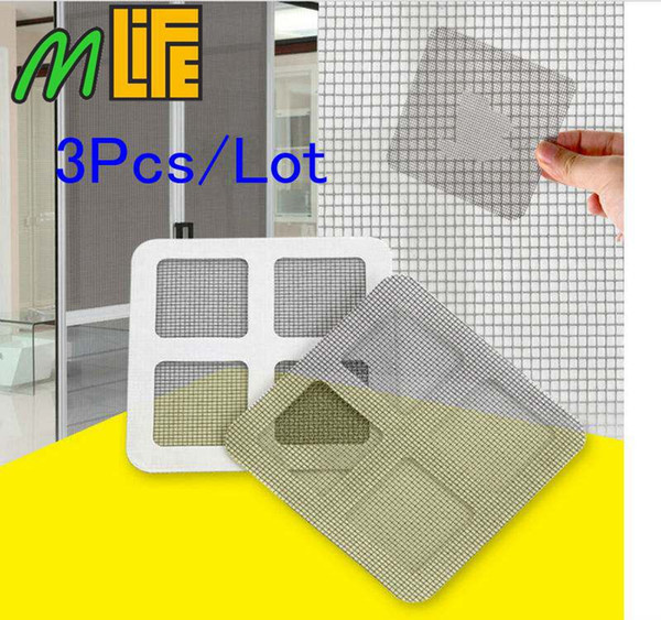 3pcs/lot Anti-mosquito Mesh Window Mosquito Netting Patch Repairing Broken Holes on Screen Window Door Anti-mosquito Mesh