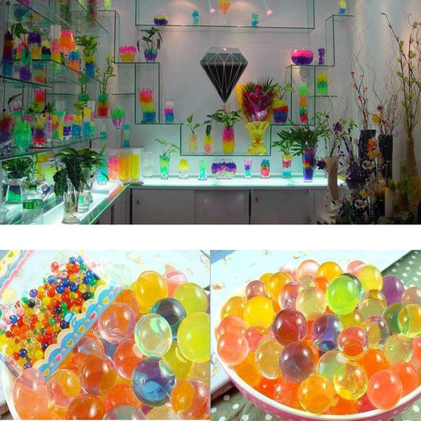 5 Packs = 500pc Ball Into The Soft Soil Cement Crystal Beads Plant Growth Culture Wedding Flowers Home Decoration <$12 poor tracking