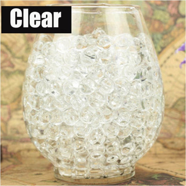 1kg/100000pcs Bag clear colors Pearl Shaped Crystal Soil Water Beads Mud Grow Magic Jelly Balls Home Decor Aqua Soil Wholesales