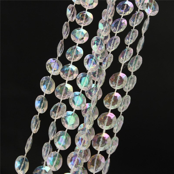 New Arrival 1PC 1-30M Garland Diamond Strand Acrylic Crystal Bead Curtain Wedding DIY Decor order<$18no track