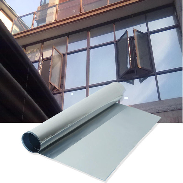 50x100cm Window Film One Way Mirror Silver Insulation Stickers Solar Reflective Home Decoration Supplies