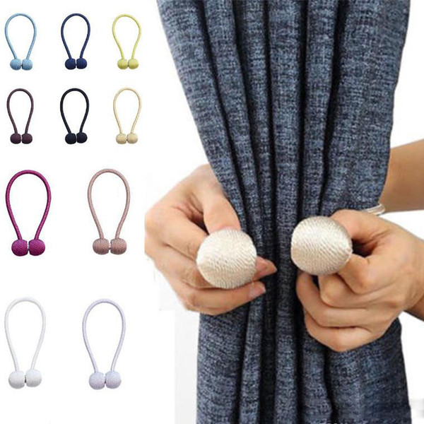 Fashion Magnetic Curtain Tiebacks Drape Rope Holdbacks For buckle Sheer Panels Bedroom Rope Strap Home Decor