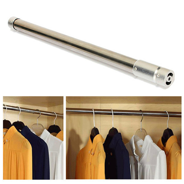 Adjustable Tension Rod Door Curtain Stainless Bathroom Shower Closet Retractable order<$18no track