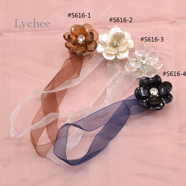 1 Piece Flower Shape Curtains Tieback Magnet Curtains Buckle Curtain Accessories