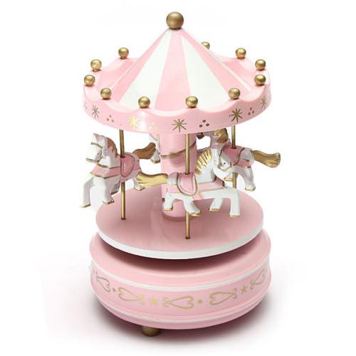 Merry-Go-Round Musical carousel horse wooden carousel music box toy child game Home Decor Christmas Wedding Birthday Gift