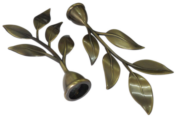 D20mm Curtain Rod Decorative Head Romana Five Leaves