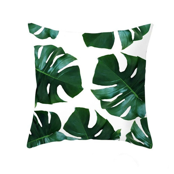 Nordic Tropical Plants Decoration Print Cactus Monstera Cushion Cover Polyester Throw Pillow Sofa Home Decorative Pillowcase Without pillow